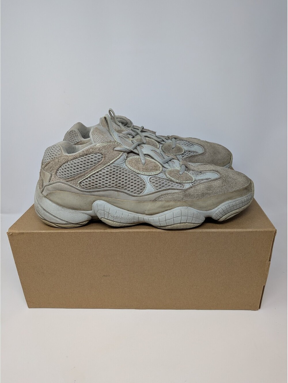 Adidas Yeezy 500 Salt Men’s Size 12 EE7287 Suede Mesh Sneakers
